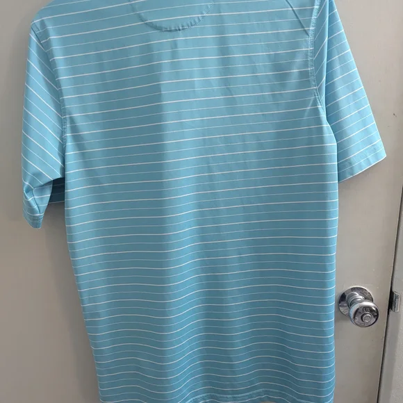 Bobby Jones Blue Polo Shirt with Stripes - Picture 3 of 3